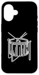 iPhone 16 Steel Drums Line Art For Musicians Steel Drum Case