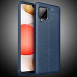 Samsung Galaxy A42      Leather Texture Case    Navy