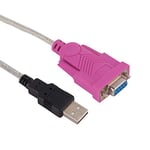 baolongking Adaptateur USB vers série, USB vers RS-232 femelle (9 broches) DB9, chipset Prolific, Windows 10/8.1/8/7, Mac OS X 10.6 et supérieur, 1,8 m