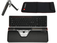 Travelkit - Contour Rollermouse Red Plus Wireless - Inkl. Balance Keyboard Wireless, Neoprenfodral Och Laptopstativ (Set) Tyska