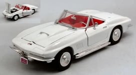 MOTOR MAX, CHEVROLET Corvette 1967 Blanche, échelle 1/24, MMAX73224