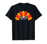 Thanksgiving Gamer Controller Turkey Design Video Game Lover T-Shirt