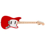 Squier Mustang, Maple Fingerboard, White Pickguard, Torino Red