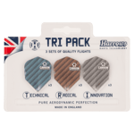 Dart Flights Carbon Tri Pack 9 pcs, tillbehör till dartpilar