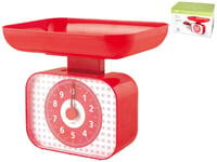 Balance de Cuisine Mécanique ABS Rouge Kg10 Habi