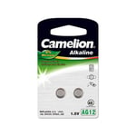 Alkaline Button celles 1.5V (AG12) LR43/ LR1142/ 386, 2-pack