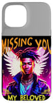 iPhone 15 Missing You, My Beloved, black youth, dearly departed, angel Case