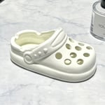 Roliga Crocs Askfat Ornament-Crocs Keramik Askfat Roliga Anti-Fly Ask Ornament -Vit White