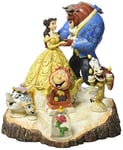 Enesco Disney Traditions 4031487 Figurine la Belle et la Bête Bois Sculpté Résine 19 cm