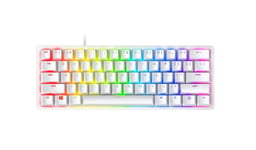 Razer Huntsman Mini 60% Gaming Keyboard Mercury Edition - Razer Linear Optical Switch