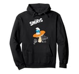 The Smurfs Sitting on an Orange Mushroom Pullover Hoodie