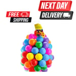 100 CHILDREN PLASTIC SOFT PLAY BALLS KIDS BALL PITS PEN PLAY ROOM 100 BALLS