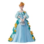 Enesco Disney Showcase Figurine botanique Princesse Cendrillon Tenant Une Citrouille argentée, 21 cm, Multicolore, 8.46 inch