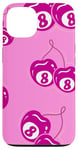 Coque pour iPhone 13 8 Billard Ball Cherry Ball Cherry 8 Ball Rose