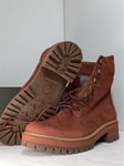 Timberland Women’s Courmayeur Valley 6 IN RUST NUBUCK. Size: UK-7 / EU- 40