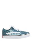 Vans Kids' Tonal Flames Ward Trainers, Blue/White