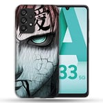 Cokitec Coque pour Samsung Galaxy A33 5G Manga Naruto Gaara, Multicolore