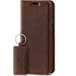 SURAZO Leather Wallet Mobile Phone Case Compatible with Samsung S20 FE - Flip & Fold Smartphone Case with Stand, RFID Blocker, Magnet Closure, 3 Slots for Bank Cards - Handcrafted European Leather