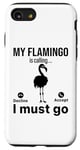 iPhone SE (2020) / 7 / 8 My Flamingo is calling I must go - Funny Flamingo Case