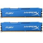 Mémoire RAM Kingston HyperX FURY 16 Go (2x8Go) Bleu - DDR3 SDRAM - 1866 MHz - CL10