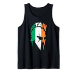 Spartan warrior Irish flag. Design Ireland Vintage Tank Top