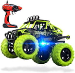 MIEMIE Remote Control Buggy RC Die-cast Stunts Car 2.4Ghz 4WD High Speed All Direction Drive with 4 Channel Crawlers Chariot Monster Truck Vehicle Toy for 3 Years Old Up Kids