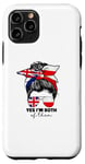 iPhone 11 Pro Half Britain And Polish British UK Poland Flag Girls Women Case