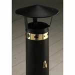 Black powder Coated Chimney Hood or Coolie Hat