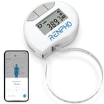 RENPHO Body Tape Measure for Weight Loss, Smart Body Measuring Tape for Body Measurements, Fitness Body Composition Monitors with APP, Retractable Dual-Scale Body Measurement Tape