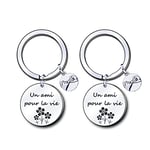 LUODAN Cadeau Amis Amitié Cadeau Porte-clés pour Meilleure Amie,Porte Clés Personnalisé Idee Cadeau Meilleur Amis,Cadeau Amis Anniversaire Amie Porte-clés pour Amis,Cadeau Noel Amie soeur (3)