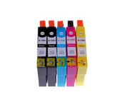 Epson T 1295 - Pack de 5 Cartouches d'encre avec puce compatible pour EPSON Stylus 2 x T 1291 T 1292 T 1293 T 1294 - Epson Stylus EPSON Stylus SX 425W , SX 235W , SX 535WD , SX 435W , SX 445W