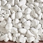 Dekorstein Bianco Carrara Hvit 25-40 Mm 10 Kg