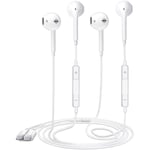 2-pack - Hörlurar med Lightning-kontakt iPhone-hörlurar (inbyggd mikrofon och volymkontroll)