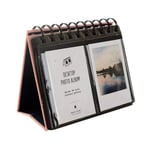 64 Pockets Desktop Photo Album Fujifilm Instax Polaroid Mini 7s 8 50s 25 26 70 90 / Snap Touch/Zip Instant Printer/Polaroid Snap Zip Z2300 PIC-300 Film (vaaleanpunainen)