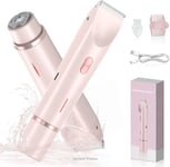 2 in 1 Electric Lady Shaver for Women, Painless Womens Razor Bikini Trimmer, Wet