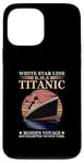 Coque pour iPhone 13 Pro Max Titanic Expert – White Starline RMS Titanic Garçons Filles