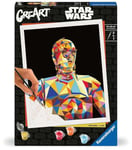 Ravensburger CreArt-23894-Star Wars-C-3PO-Peinture par numéros-À partir de 12 Ans, 23894, Centre