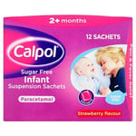 Calpol Sugar Free Infant Suspension Sachets - 12