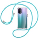 Collier pour Oppo A54 5G / A74 5G (CPH2197, 6.5'') turquoise (A) Coque téléphone