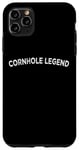 Coque pour iPhone 11 Pro Max Cornhole Champion Pouf poire Toss Team Legend Corn Hole