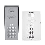 Eura Adp-38A3 Entra Interphone de Porte, kit Mains Libres, Serrure à Combinaison, 4 Fils Blanc