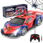 Mermoe Voiture Télécommandée, 1/18 Jouet Enfant 3 4 5 6 7 8 Ans, Voiture de Course Radiocommandée avec LED Lumière Voiture Téléguidée RC Drift Cars Cadeau Garçons Filles Jeu Intérieur Extérieur