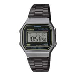 Casio Men Digital Quarz Watch with Stainless Steel Strap A168WEHB-1AEF