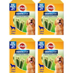 Pedigree Dentastix Fresh 84 Snacks pour l'hygiène buccale (Grand Chien > 25 kg) 810 g 21 pièces - 4 boîtes de 21 pièces (84 pièces au Total)