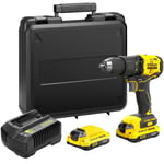 Perceuse visseuse 60 Nm Brushless - Lithium 18V - 2 Batteries 2Ah - STANLEY FATMAX V20 - SFMCD710D2K-QW