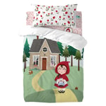 Parure de couette HappyFriday Mr Fox Red riding hood  Multicouleur Lit de béb