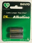 2 Piles Alkaline Sanyo LR1/2B/1.5V