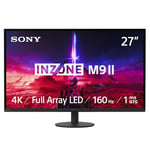 Sony INZONE M9II 27" 4K Ultra HD PC Gaming Monitor: 2160p Resolution - 160Hz Refresh Rate - 1ms GTG - DCI-P3 95% Spectrum - Full Array LED - G-Sync - Adaptive Sync - VRR, Black