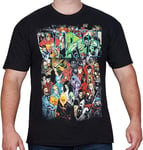 Marvel Men's Team Ups Group Shot T-shirt novelty t shirts, Black, 3XL UK