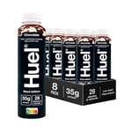 Huel Black Edition Ready-to-Drink | Chocolate Flavour High Protein Drink | 35g Protein Per Bottle | Not Just A Meal Replacement Shake | Complete Nutrition, Plant-Based | (8x 500ml bottles)